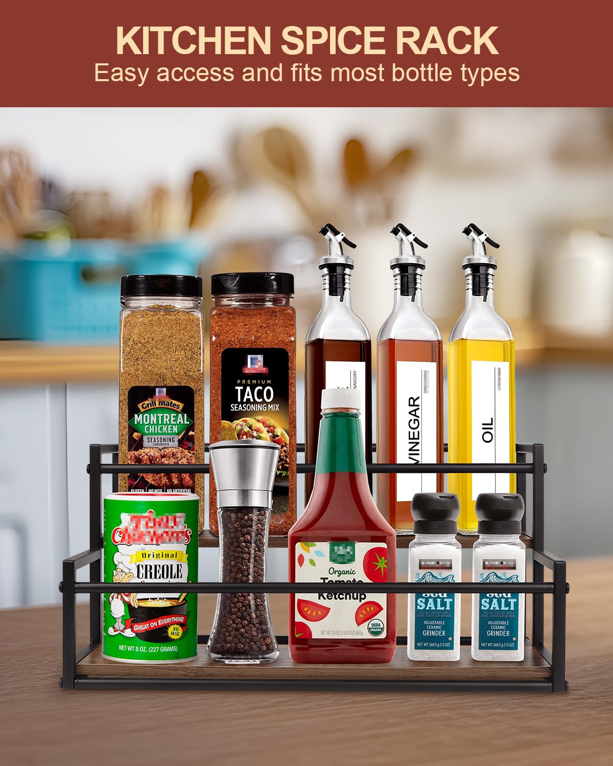 Happilif coffee syrup rack capacity 10 bottles illustrates ample organization for busy bars.