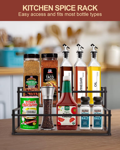Happilif coffee syrup rack capacity 10 bottles illustrates ample organization for busy bars.