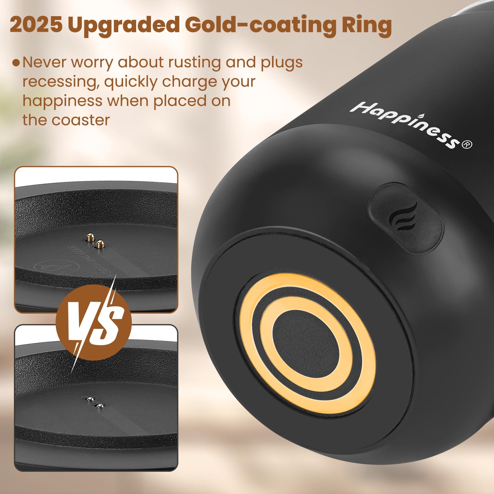 Happiness gift-ready heated mug makes a thoughtful present.