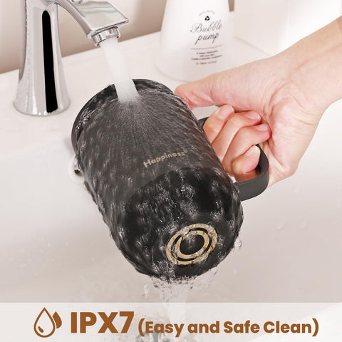 Happiness IPX7 waterproof coffee mug is easy to clean under tap water.