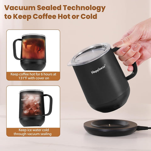 Happiness IPX7 waterproof mug withstands splashes and brief submersion.