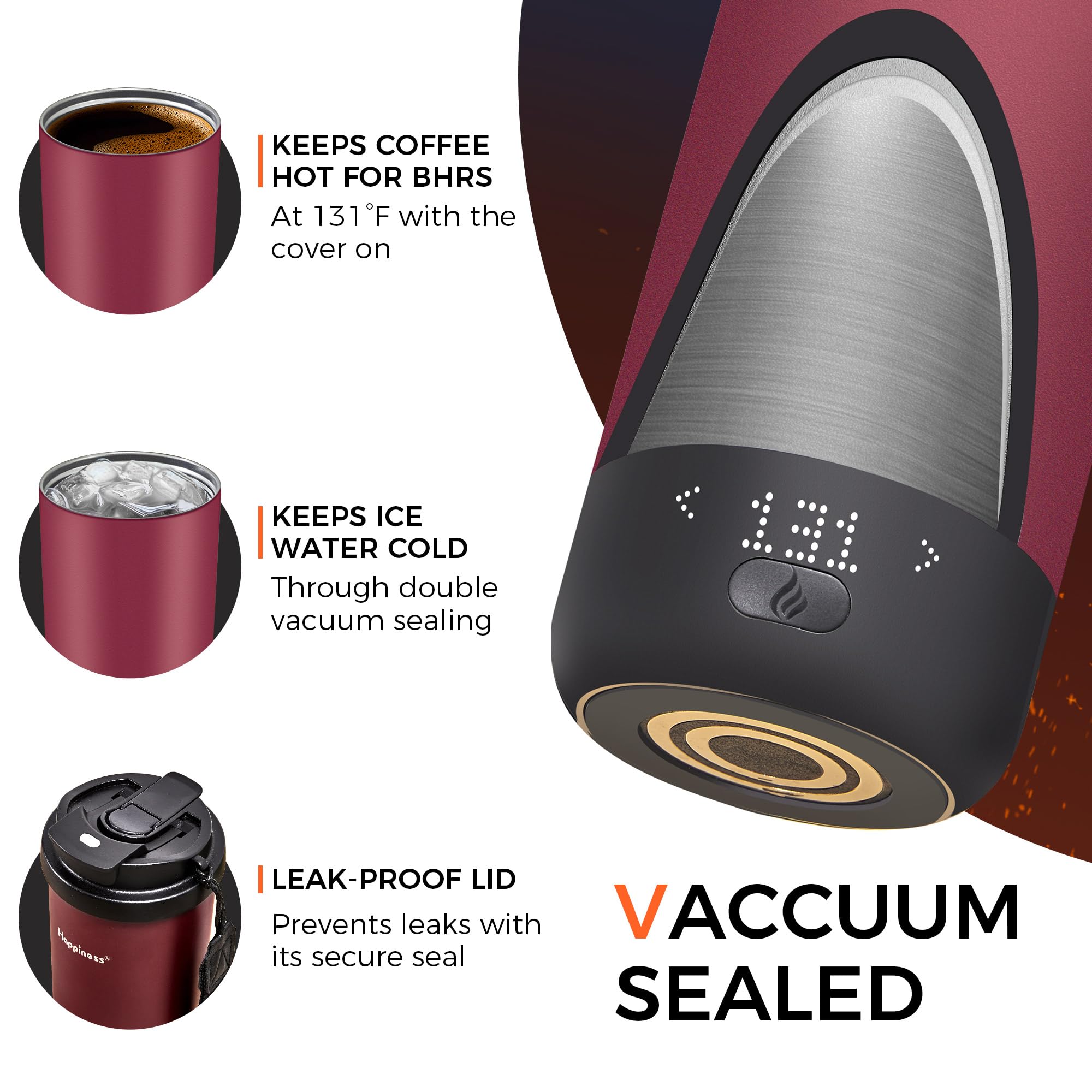 Happiness mug scratch-resistant coating for lasting shine