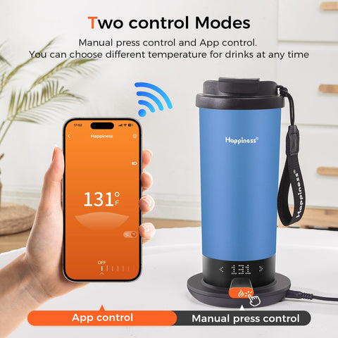 Double-walled stainless steel with vacuum insulation keeps heat efficiently