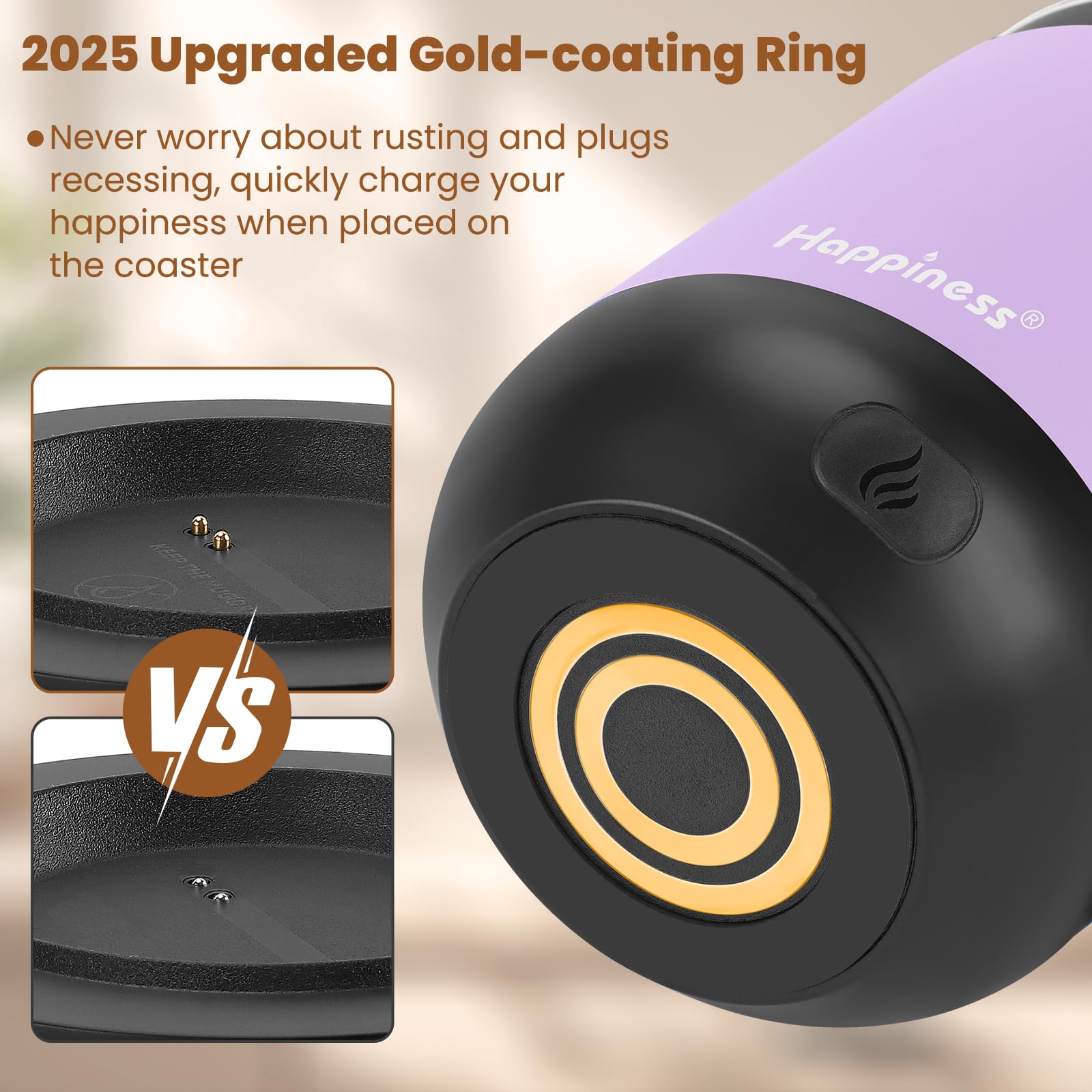 Happiness mug scratch-resistant coating protects daily wear and tear.