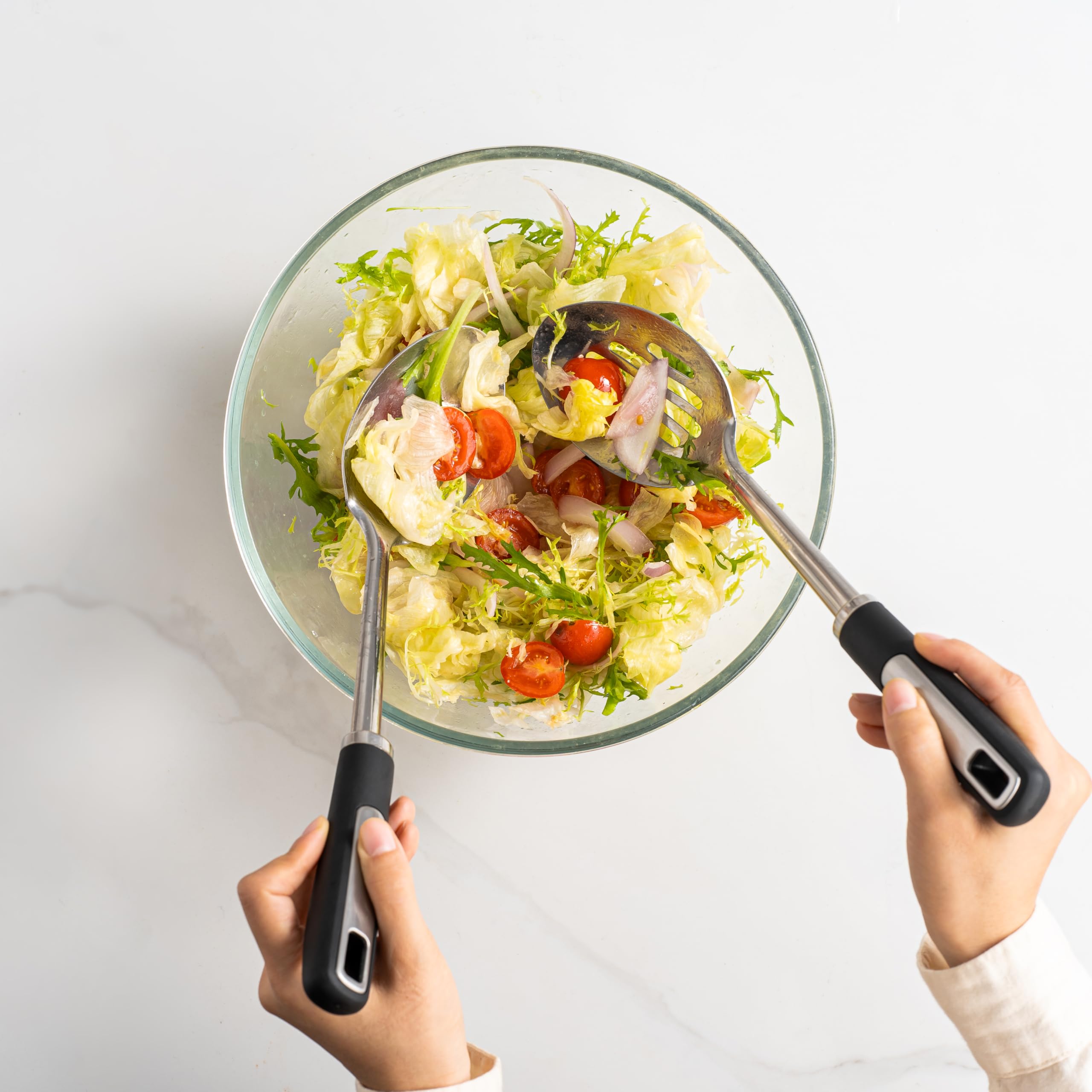 Happy Kit buffet setup with spoons, ideal for gatherings.