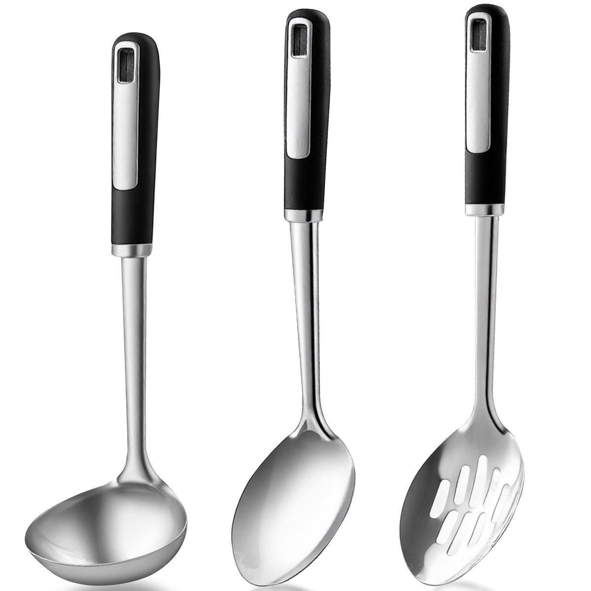 Happy Kit spoons set on counter, ready for daily cooking and serving.