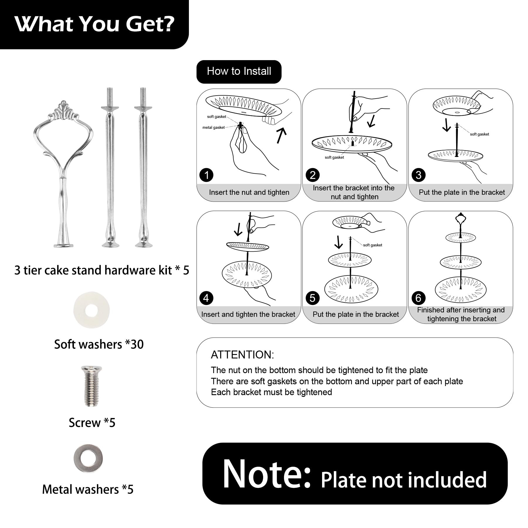 Happy Will assembly-instructions image guides a two- or three-tier setup
