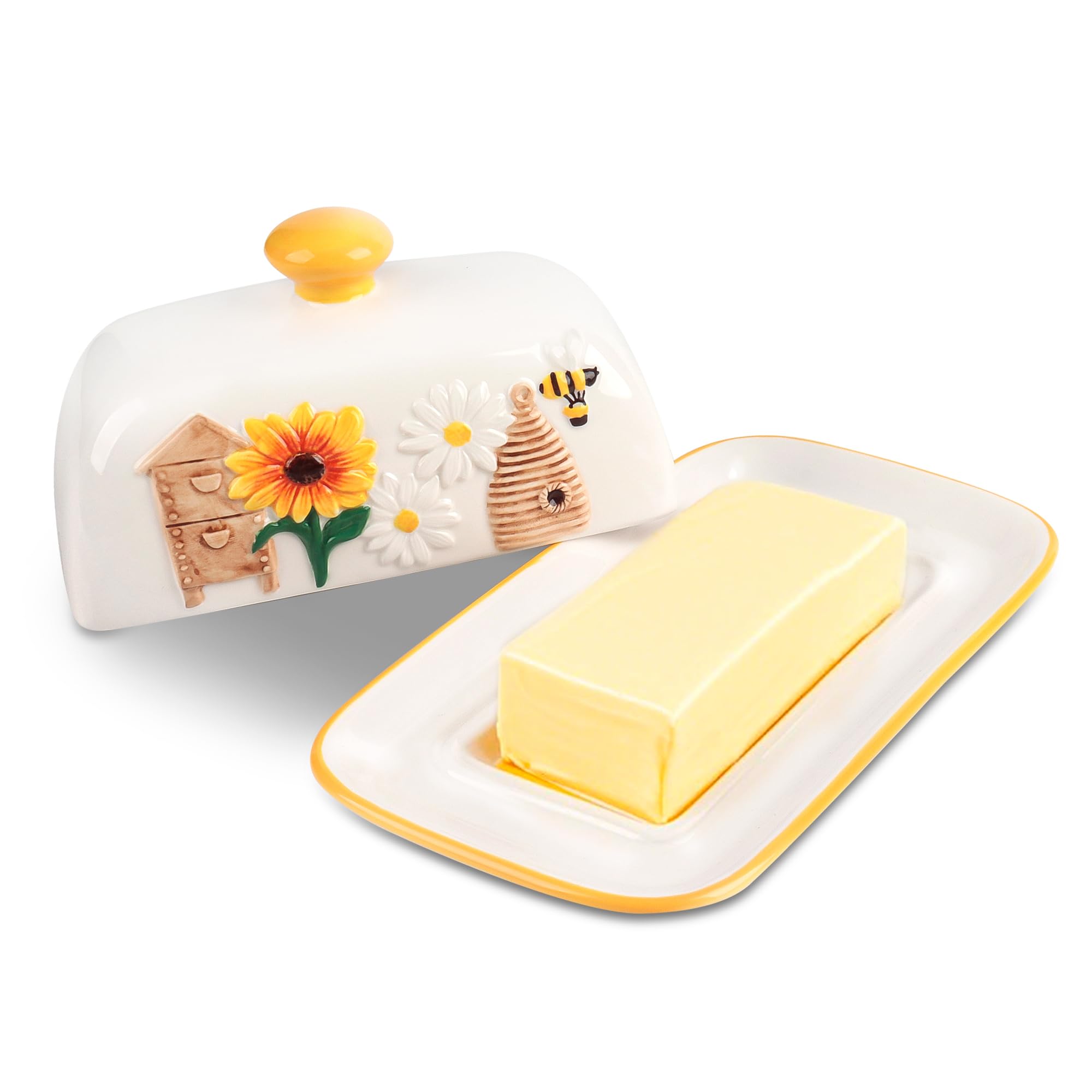 Happy Will butter dish stores butter, biscuits, or desserts with style
