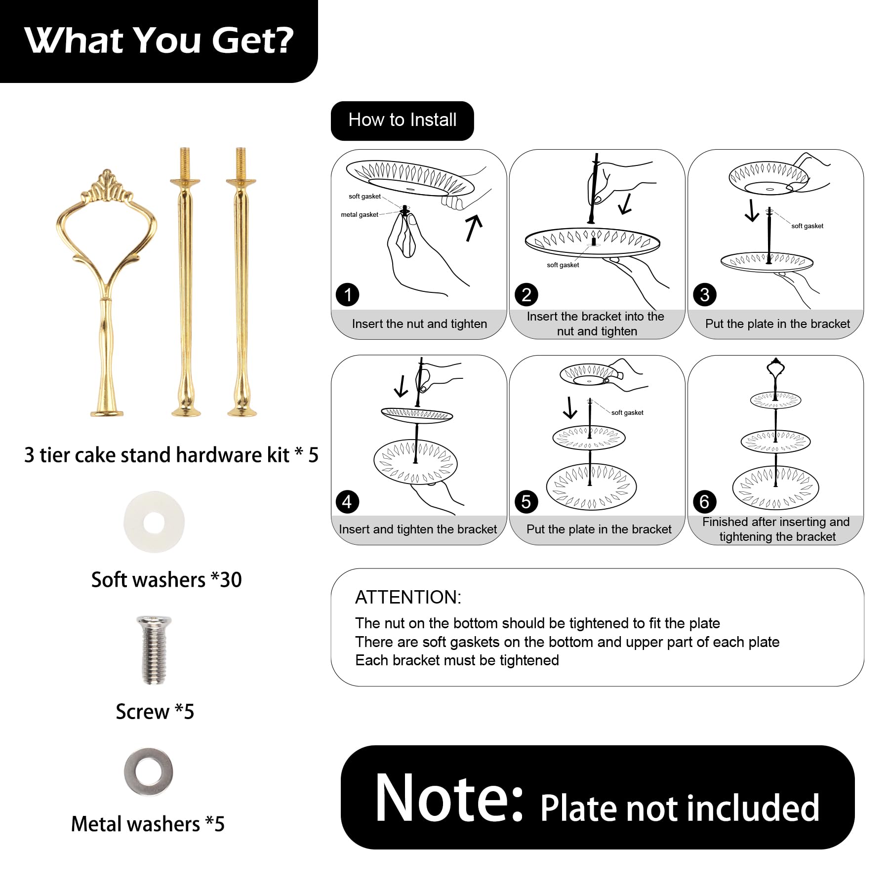 Happy Will heavy zinc alloy components offer durable, wobble-free support
