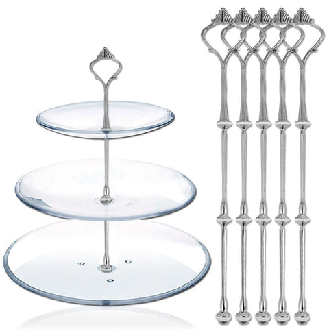 Happy Will three-tier stand assembly kit demonstrates sturdy hardware for durable tiered displays