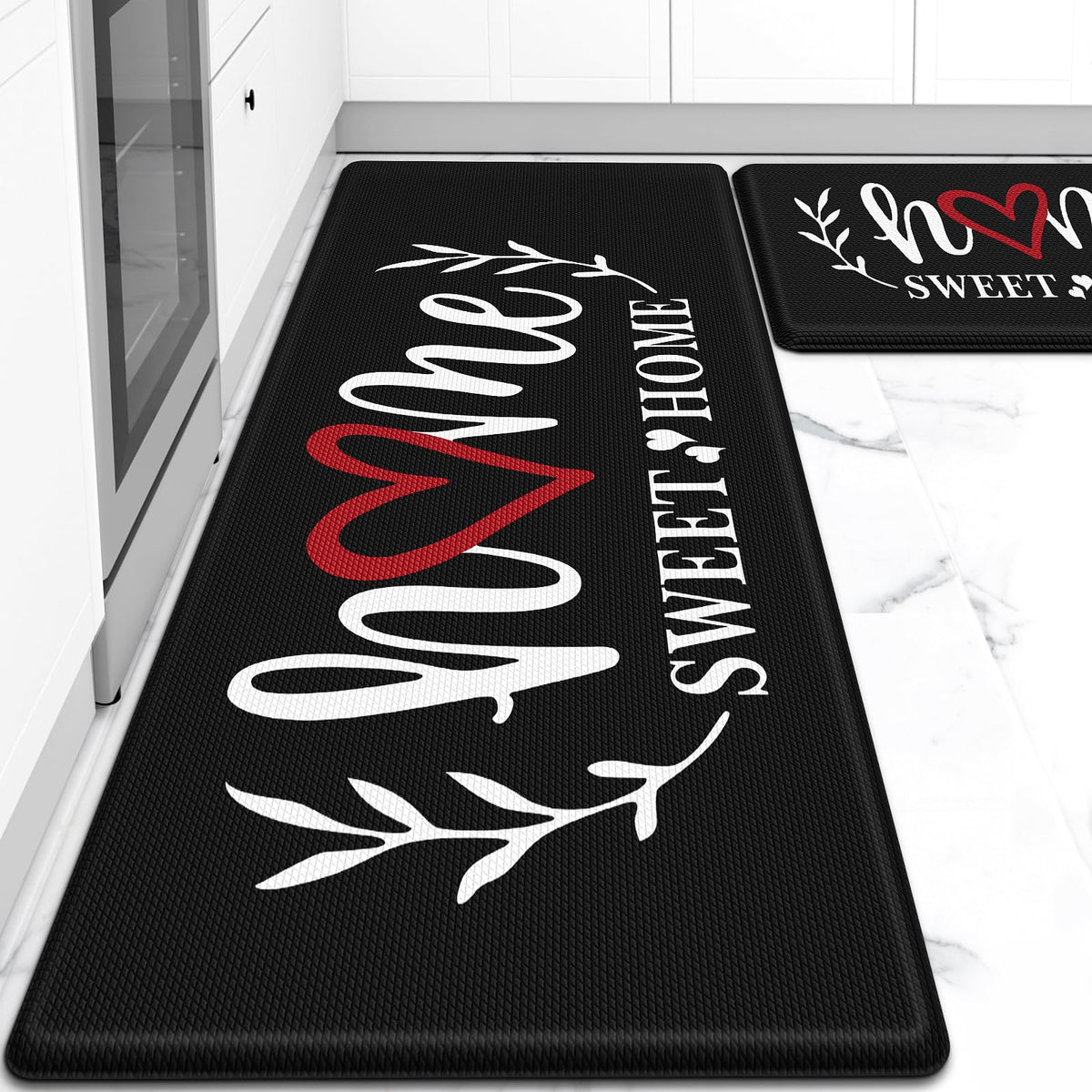 HappyTrends kitchen mat anti-fatigue rectangle 17x30in reduces standing fatigue during cooking