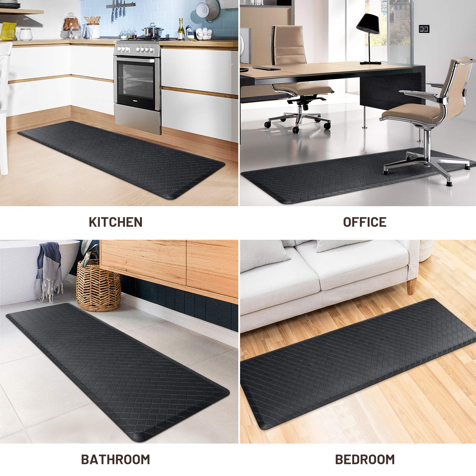 HappyTrends Kitchen Mat by sink reduces fatigue during dish duty