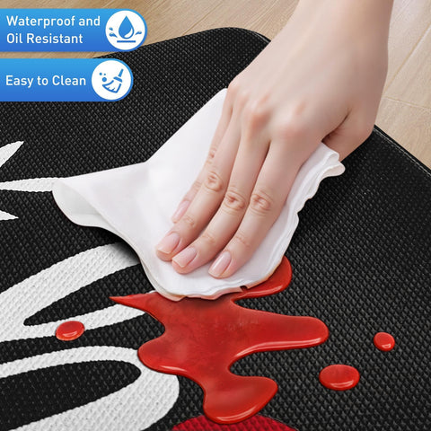 HappyTrends durable material kitchen mat maintains shape after daily use