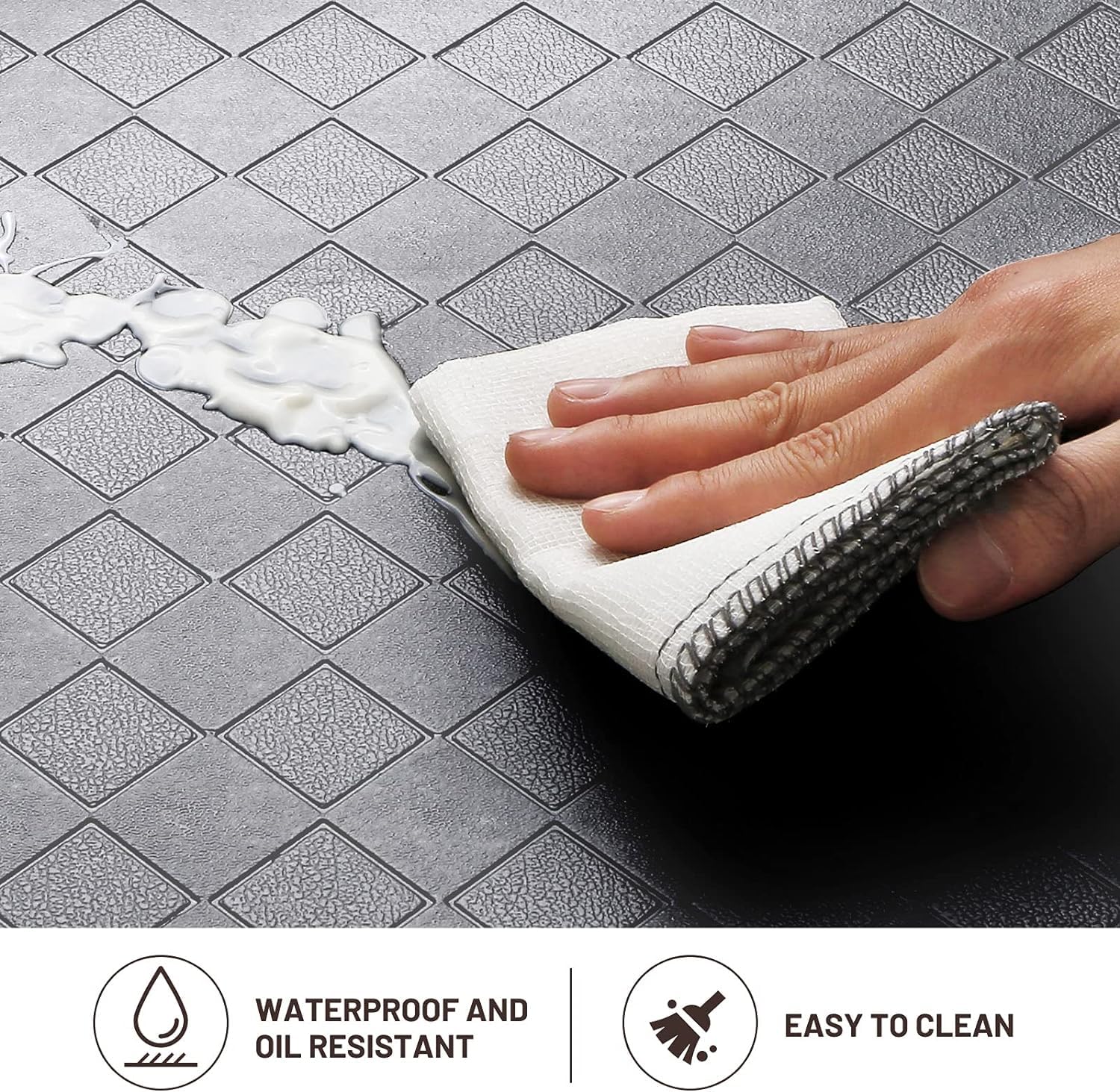HappyTrends kitchen mat Large standing area for kitchen and laundry tasks.