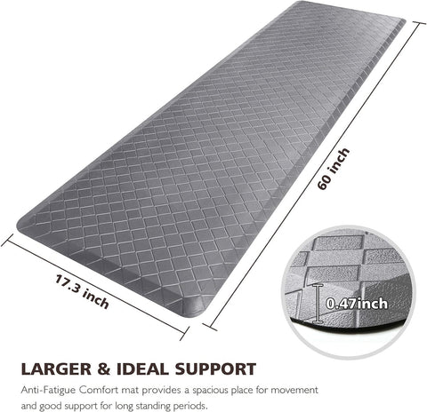 HappyTrends kitchen mat Waterproof surface for easy cleaning and spills.