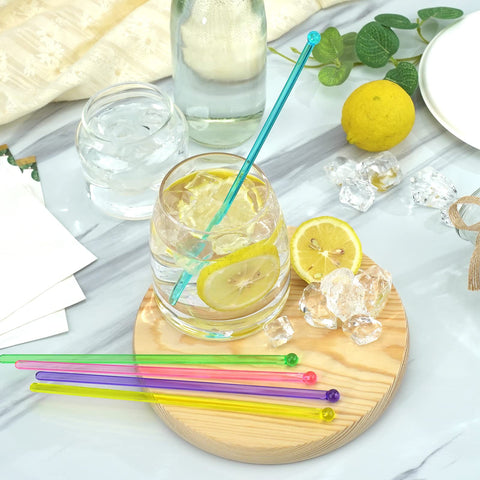 hapray crystal swizzle sticks blue set for coffee and cocktails