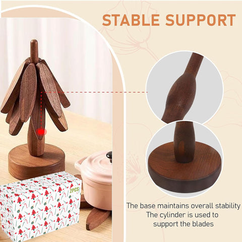 HAPTEGEL E foldable trivets save kitchen storage space