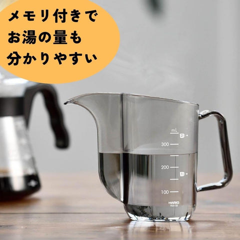 Hario Air Kettle pour spout close-up for smooth, controlled flow.