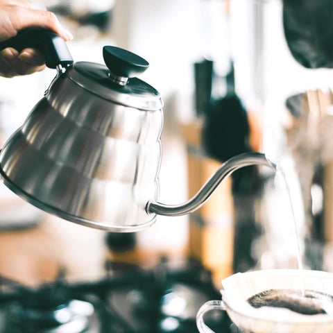 Hario Buono compatible with IH, gas, and electric ranges.