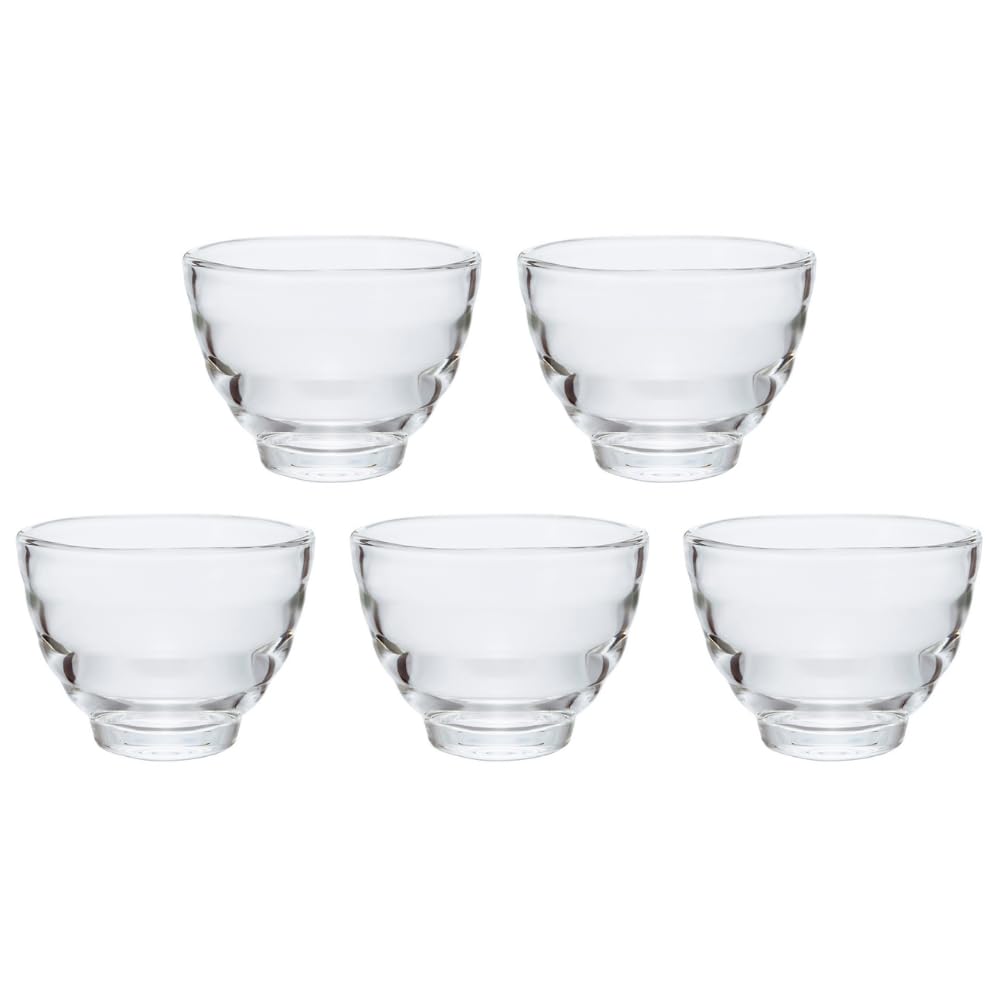 HARIO HU-3012 cups top view showing clear heat-resistant glass for tea service