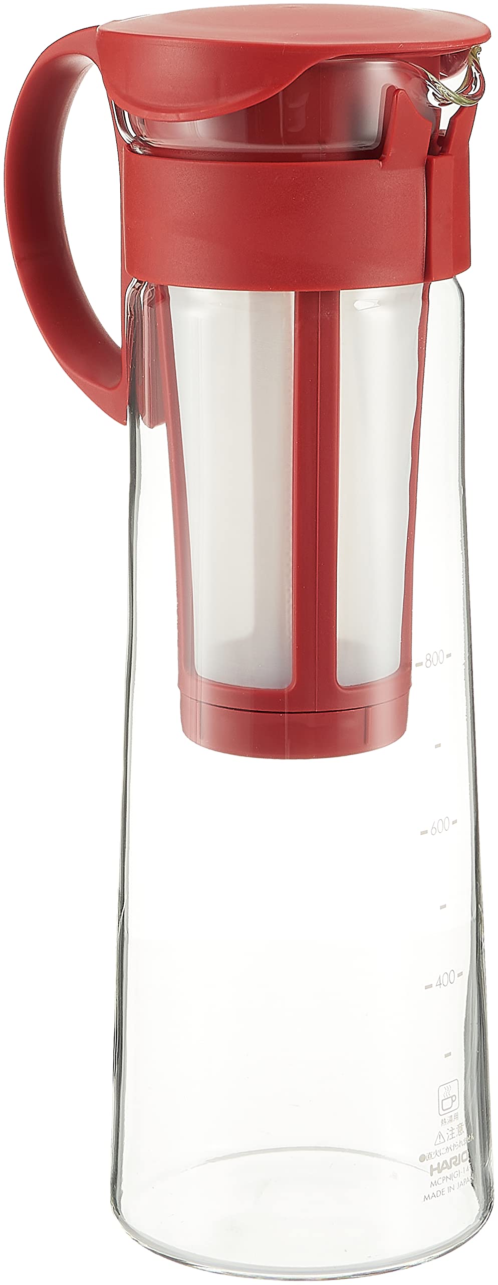 Hario Mizudashi 1000ml red cold brew maker ready for daily use