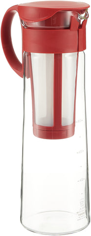 Hario Mizudashi 1000ml red cold brew maker ready for daily use