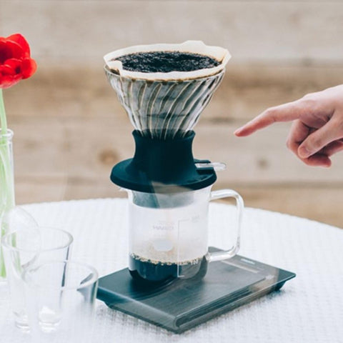 Hario Switch package includes dripper and 40 filters for practice.