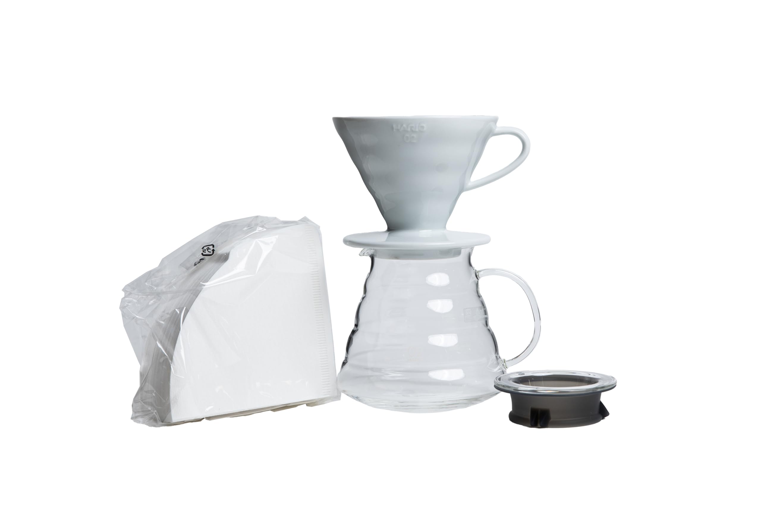 Hario V60 ceramic dripper demonstrates conical design for even extraction
