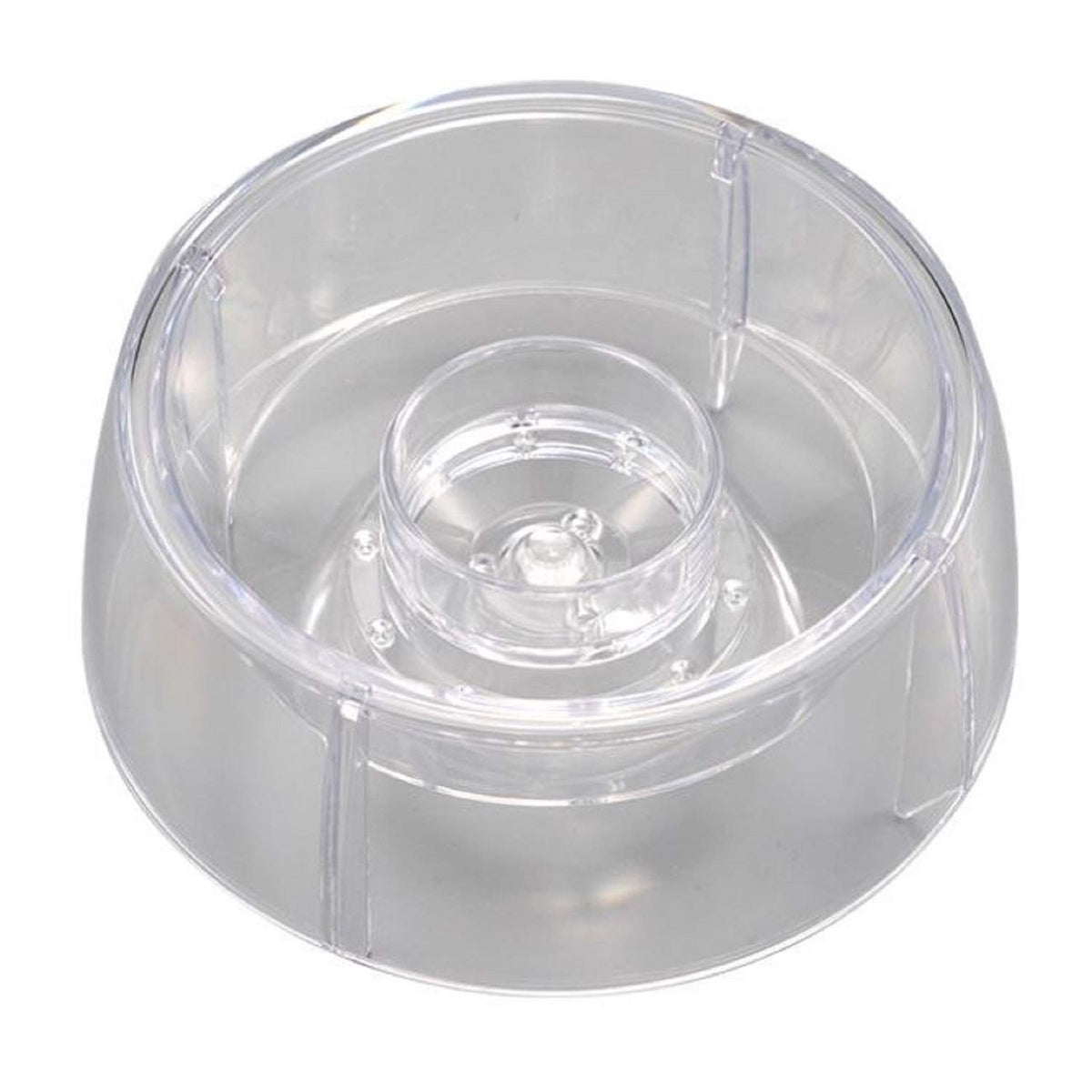 Hario V60 Drip-Assist attached to a Size 02 clear dripper showing even flow.