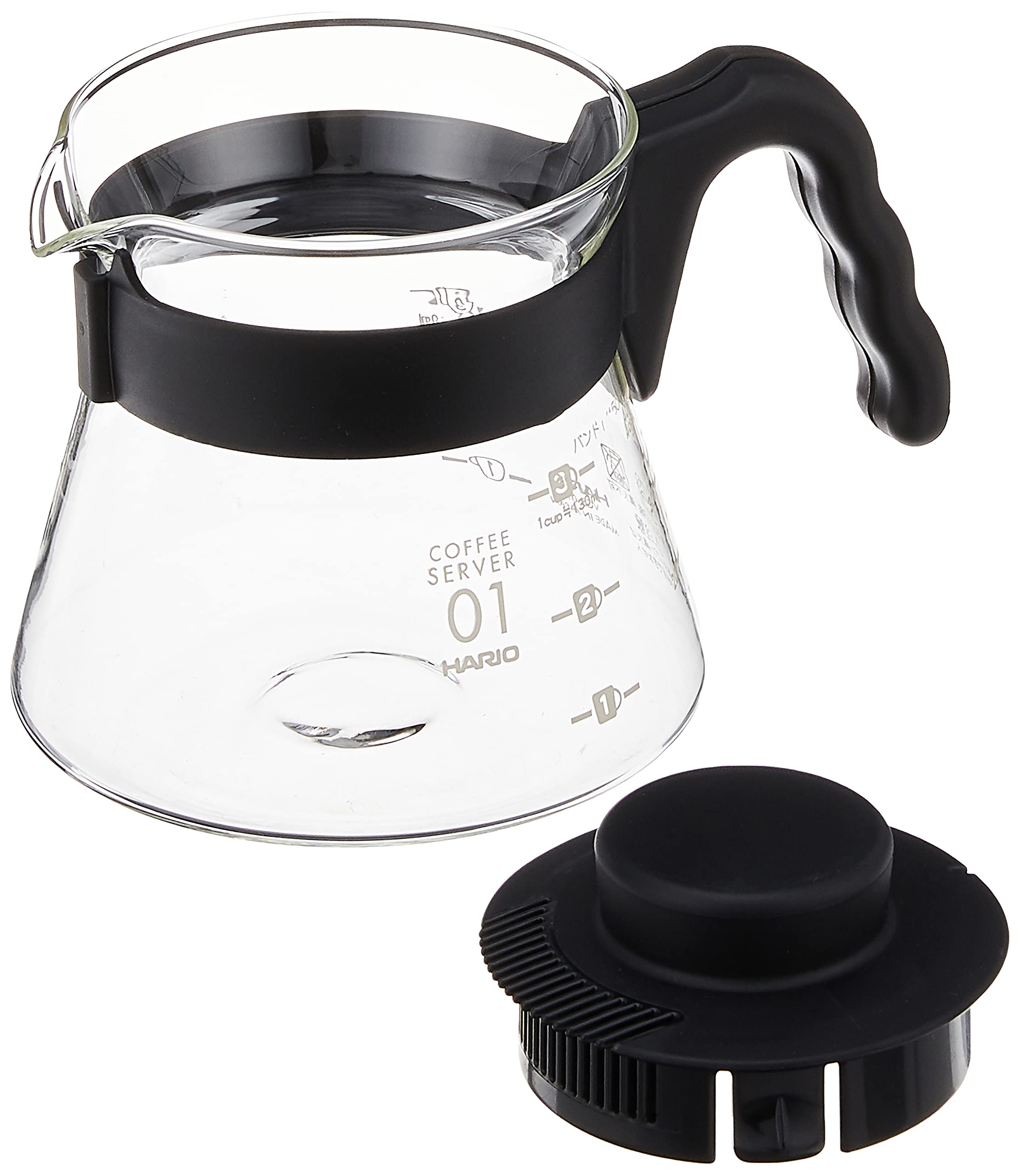Thick glass preserves heat for longer coffee service times