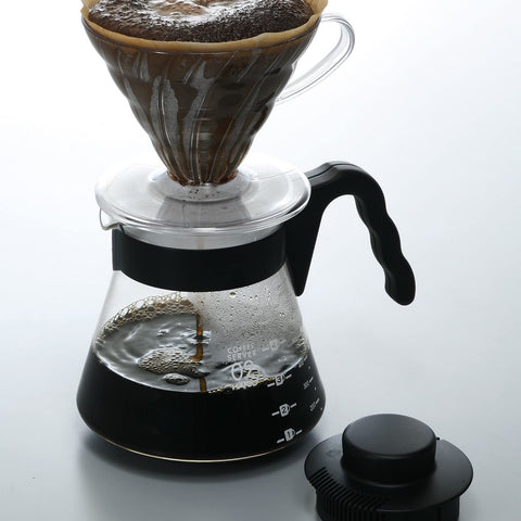 Hario V60 measurement lines to guide brew quantity