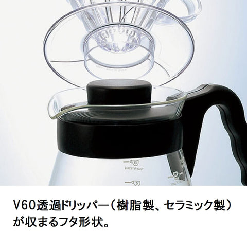 Hario V60 top opening designed for V60 drippers for precise pours