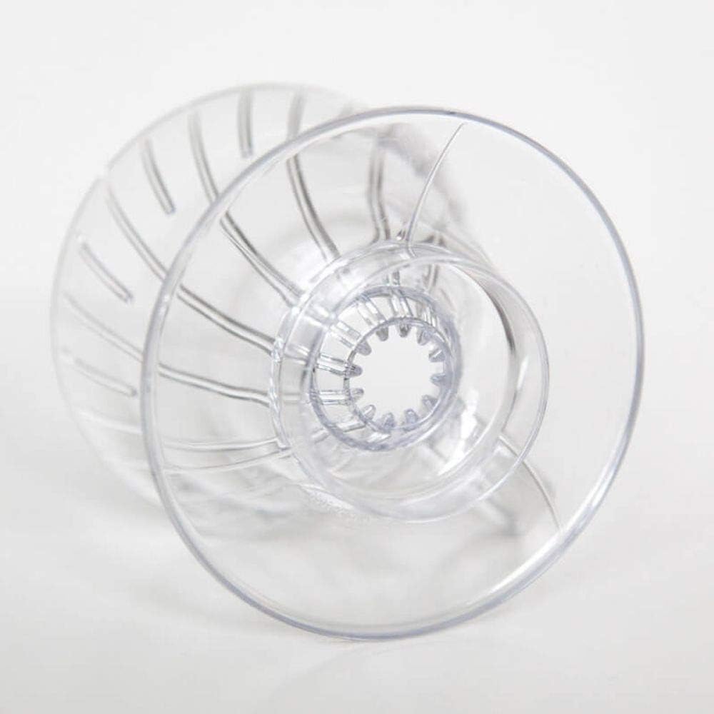 Hario V60 plastic dripper 02 cone shape enhances flavor balance.