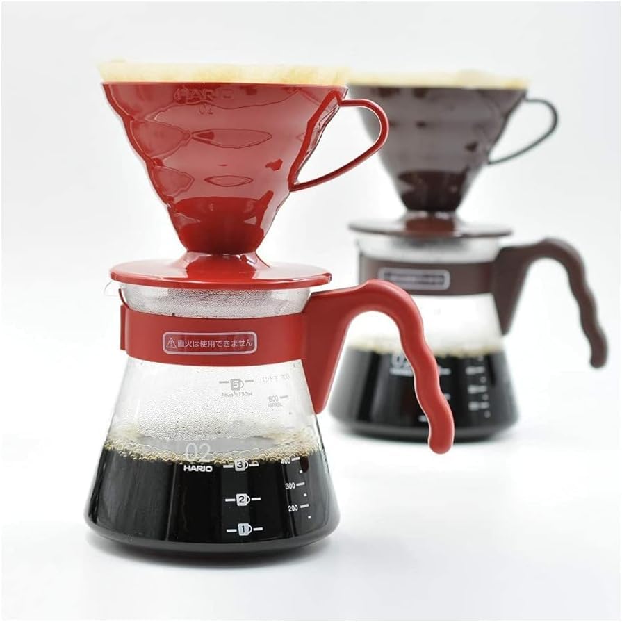 Hario V60 Starter Set red gift box, great gift for coffee lovers.