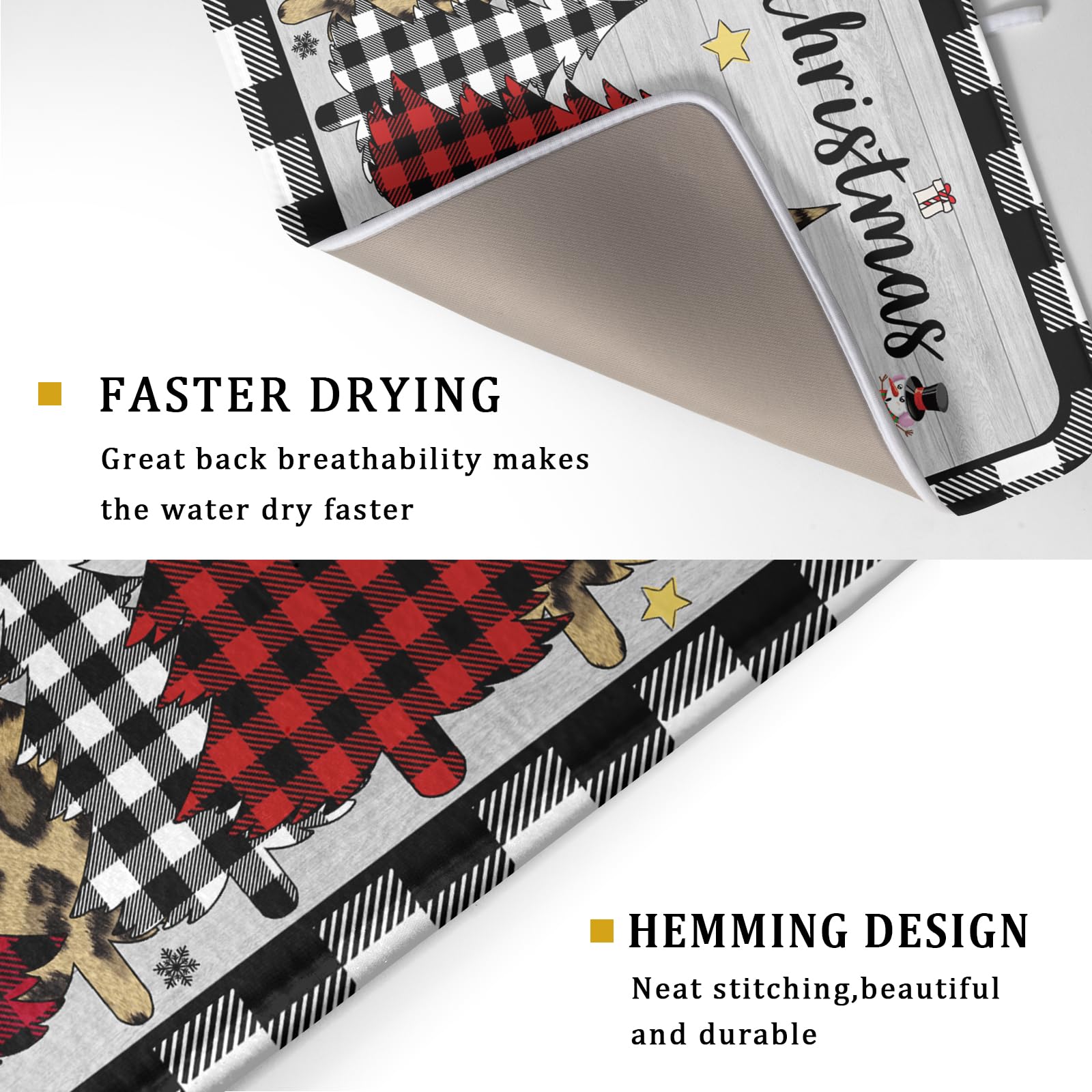 Harooni double-sided mat shows high absorption surface ready for quick drying