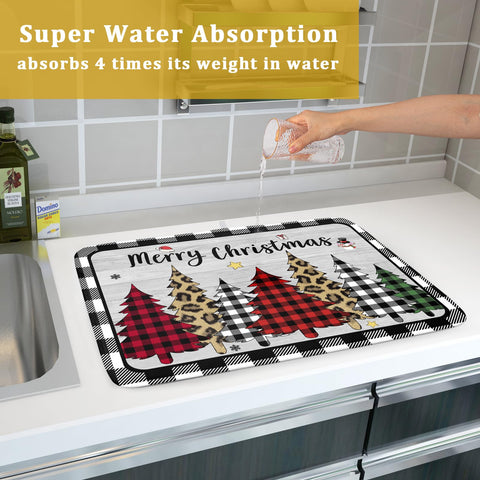 Harooni 18x24 mat fits standard counters offering versatile drying and protection