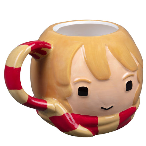 Harry Potter mug featuring Gryffindor scarf handle, perfect for cozy coffee rituals