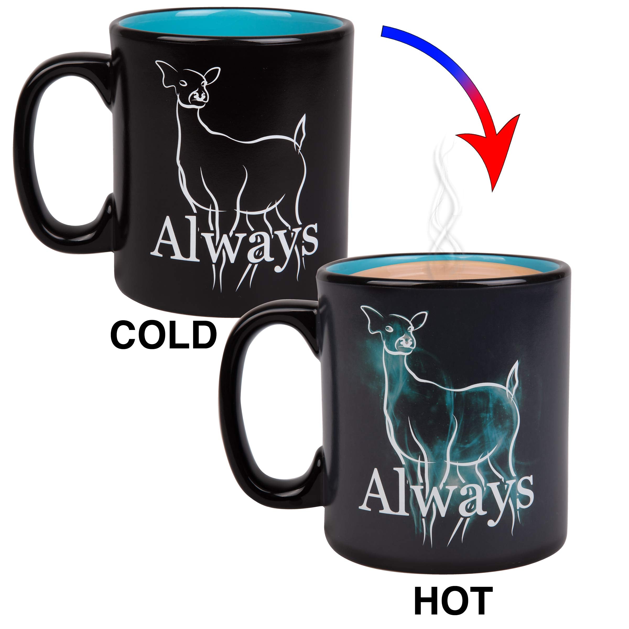 Harry Potter mug reveals a glowing aura when a hot drink is added.