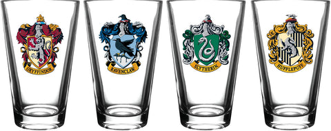 Harry Potter pint glass with Gryffindor crest for house-themed sipping