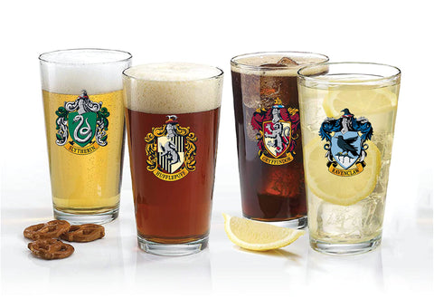 Harry Potter pint glass with Ravenclaw crest for smart sipping moments