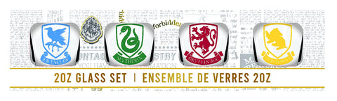 Harry Potter Slytherin crest shot glass with sleek lines and durable build