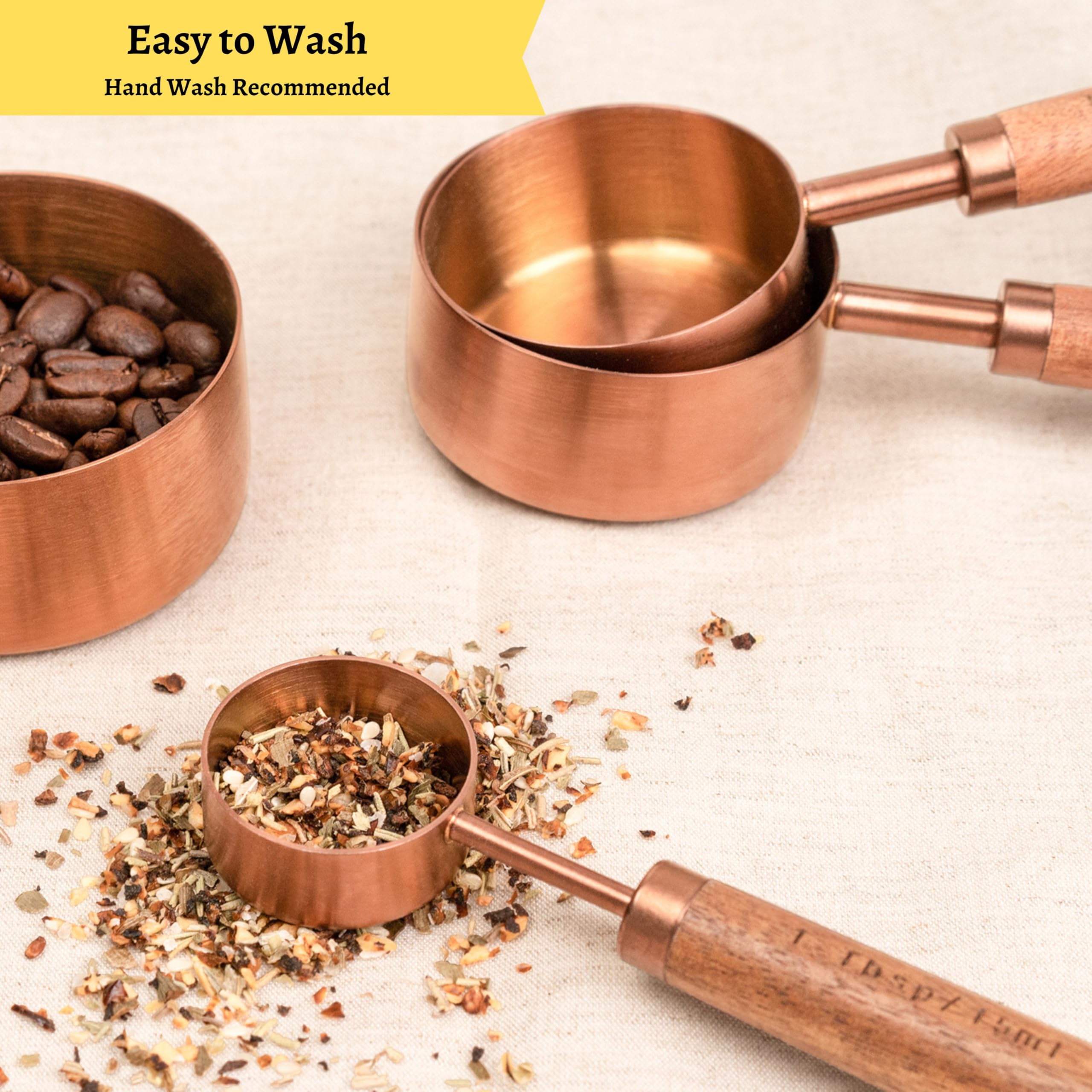 HARURI hand-wash care reminder highlights easy maintenance and finish protection.