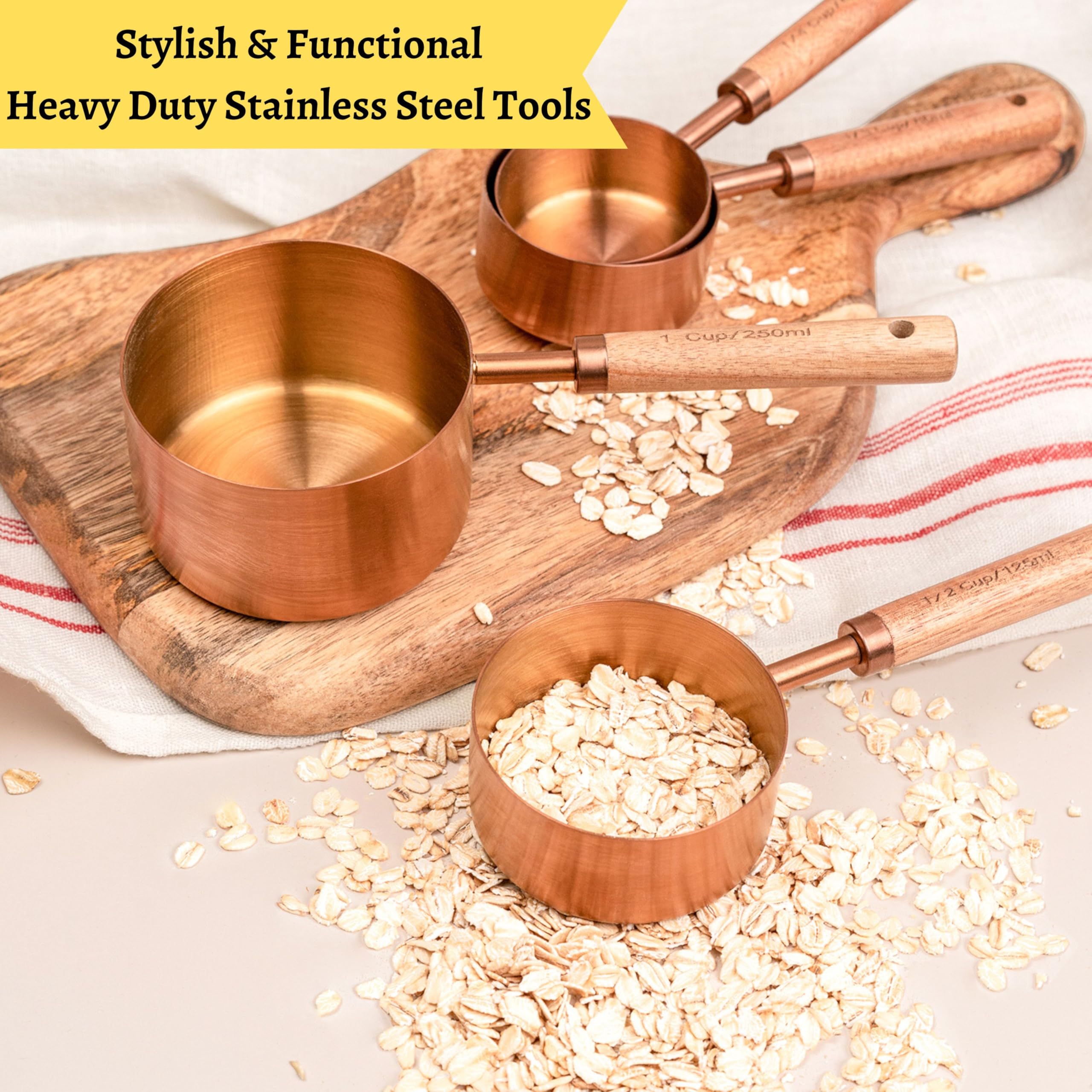 HARURI rust-resistant stainless steel for long-lasting performance with wet or dry ingredients.