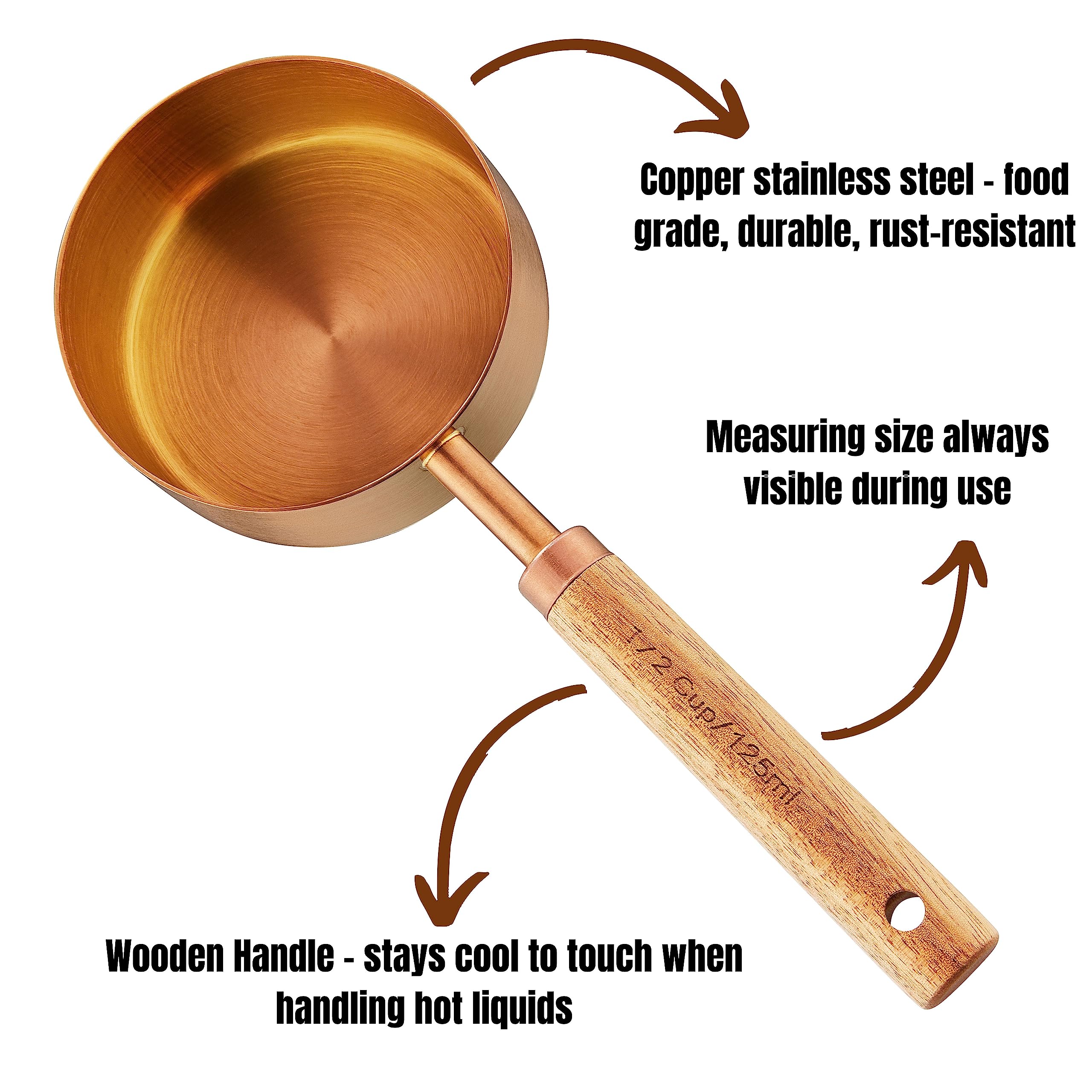 HARURI wooden handles close-up highlighting comfortable grip during cooking.