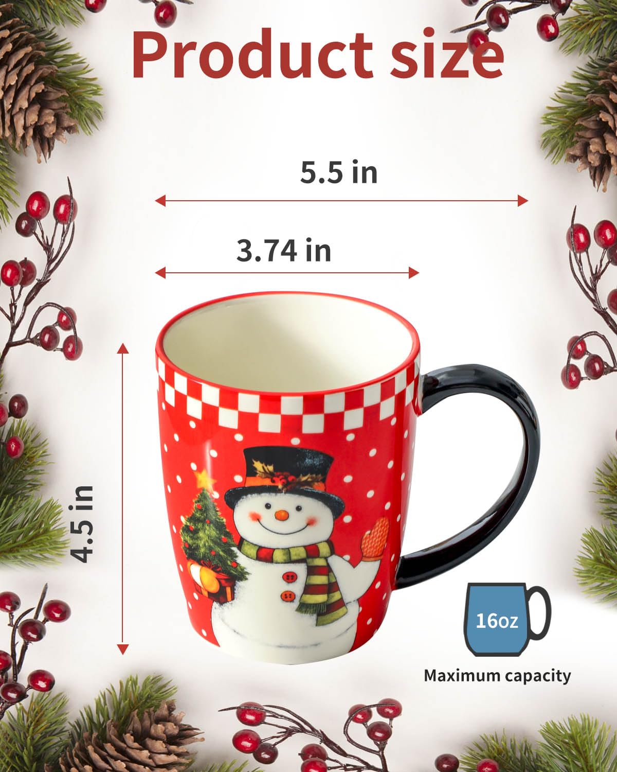 HASENSE 15oz mugs with handles deliver comfortable grips for casual tea or latte breaks.