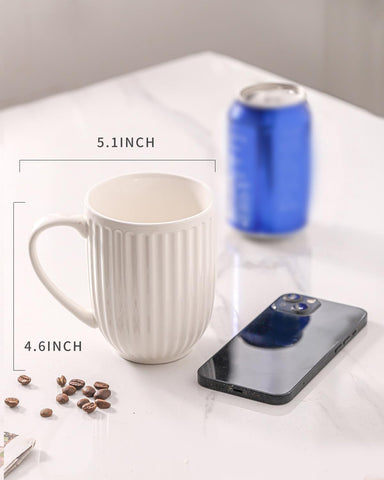 Hasense 16oz mug with a large ergonomic handle for comfortable grip.