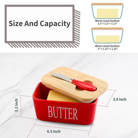 Hasense airtight butter container seals butter to prevent odor transfer.