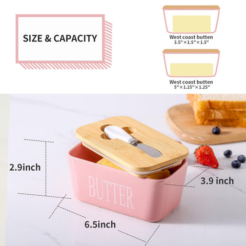 Hasense 650 ml butter keeper fits standard sticks