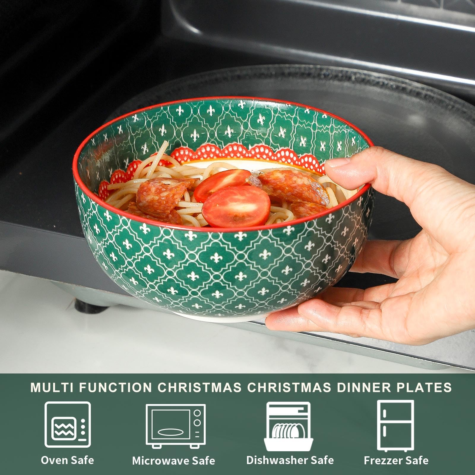 Hasense dishwasher safe porcelain bowls for easy cleanup