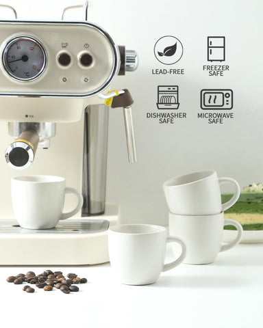 Hasense demitasse cups are dishwasher safe for easy cleaning